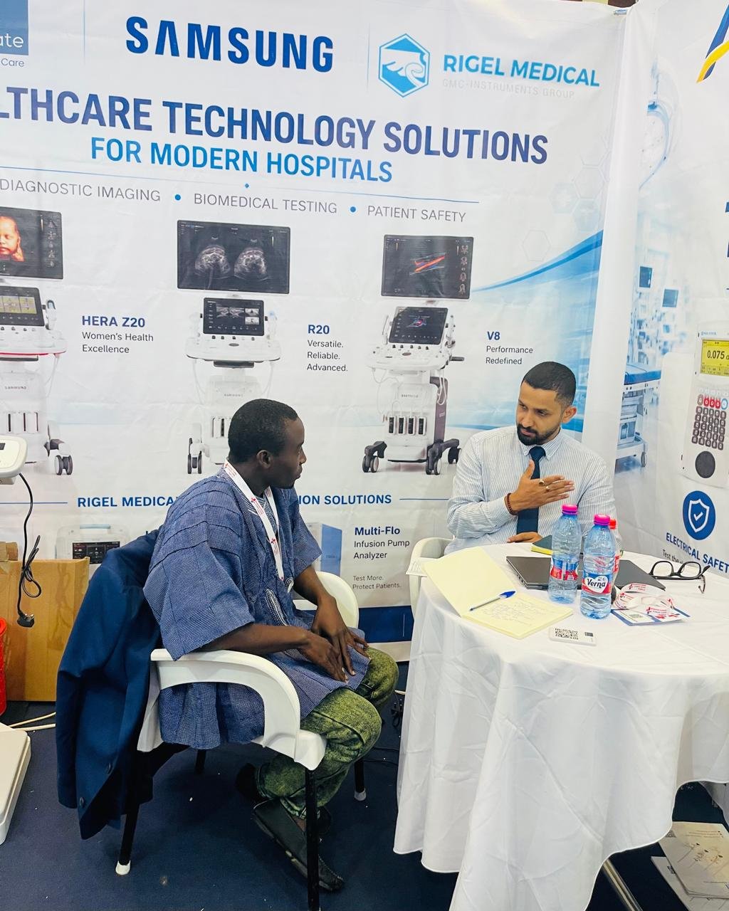Exhibition discussions in Ghana