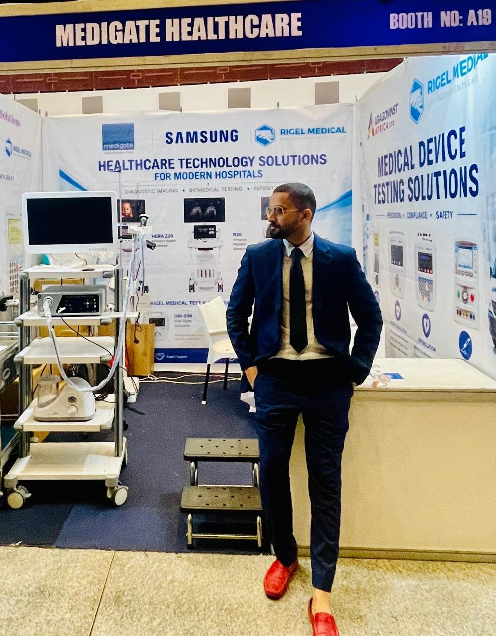 Medical device exhibition in Ghana