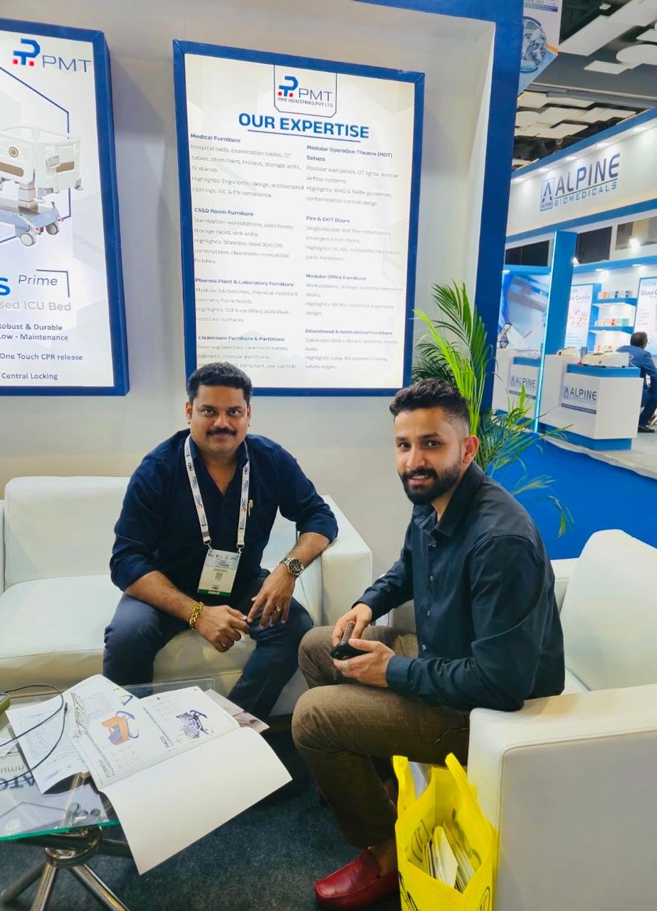 Medigate representatives at an exhibition in India
